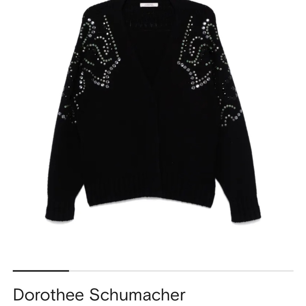 Dorothee Schumacher Black Embellished Cardigan